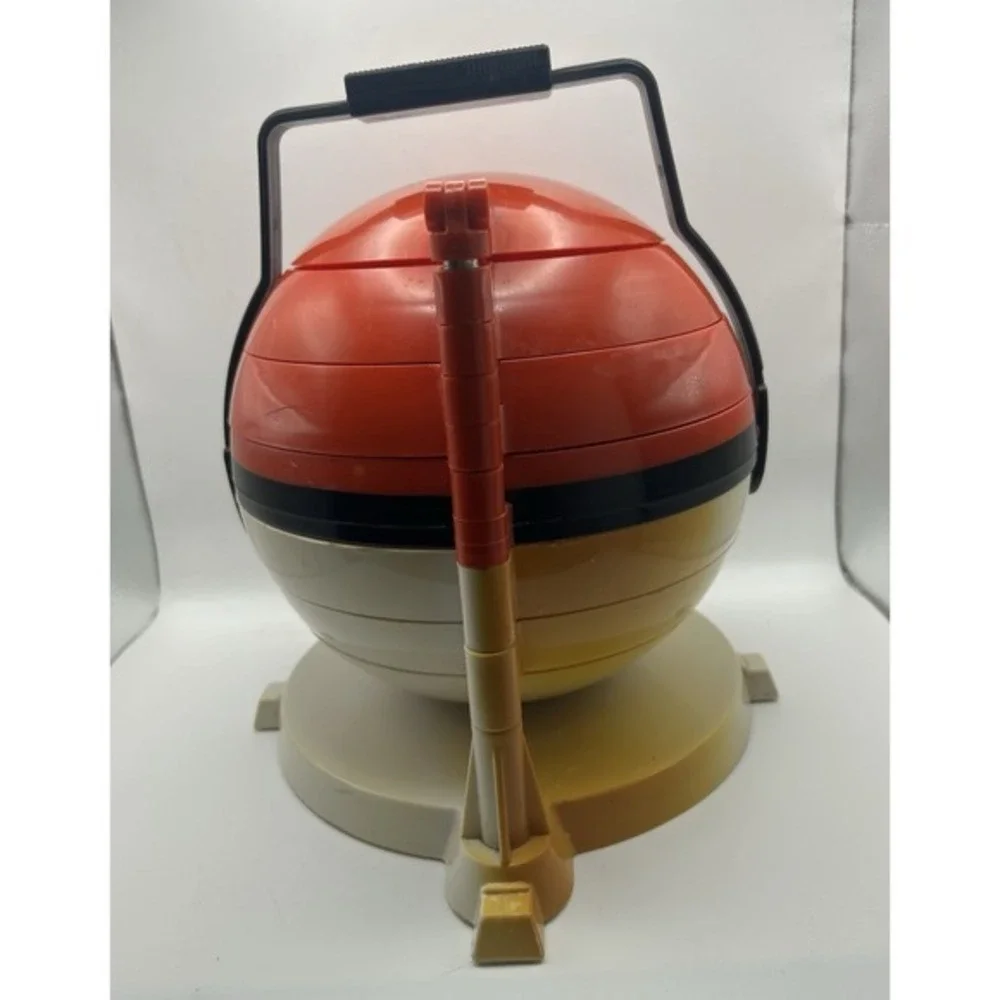 Vintage 1999‎ Pokemon Collector Marbles Pokeball Carrying Case & Marbles